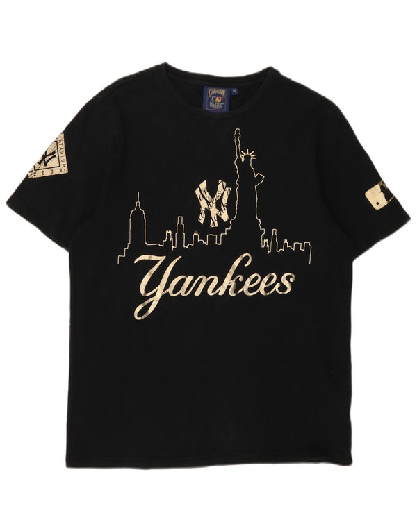 Majestic Mens New York Yankees Graphic T-Shirt Top Small Black Cotton