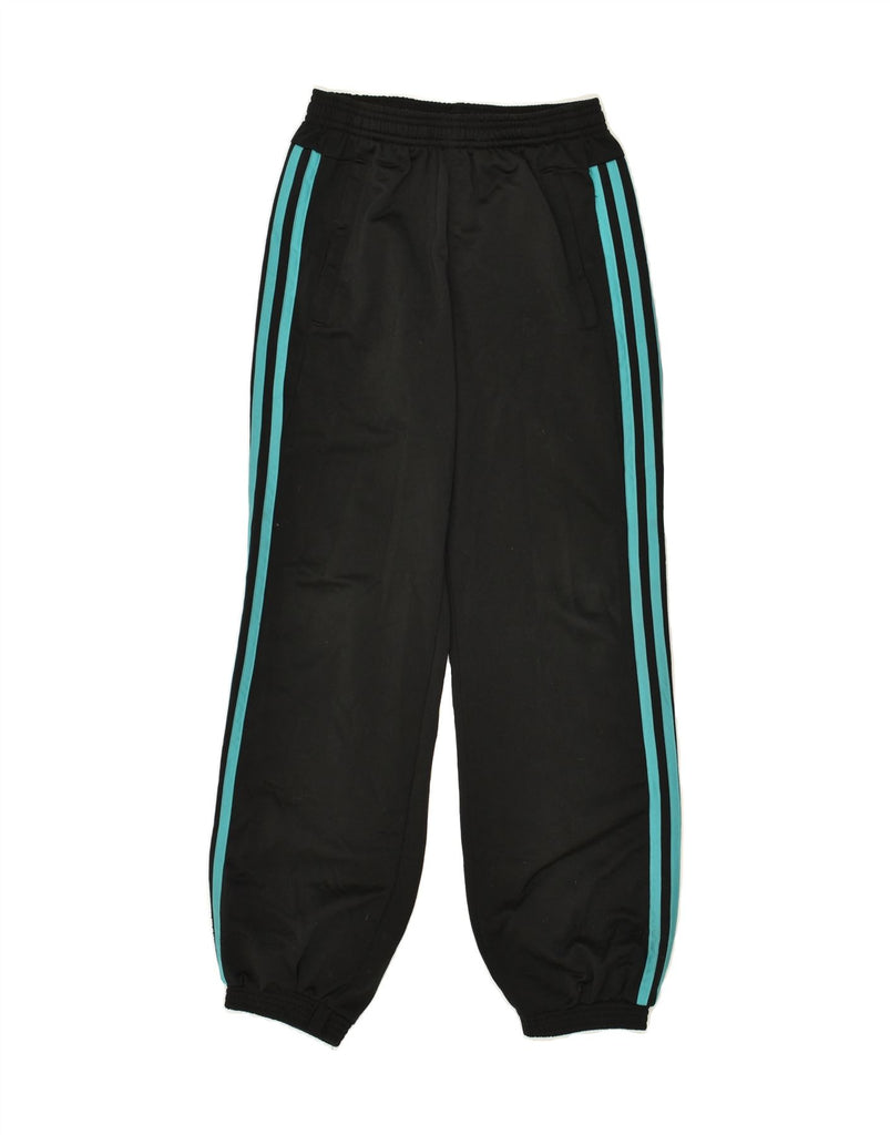 ADIDAS Girls Tracksuit Trousers Joggers 11-12 Years Black Polyester | Vintage Adidas | Thrift | Second-Hand Adidas | Used Clothing | Messina Hembry 