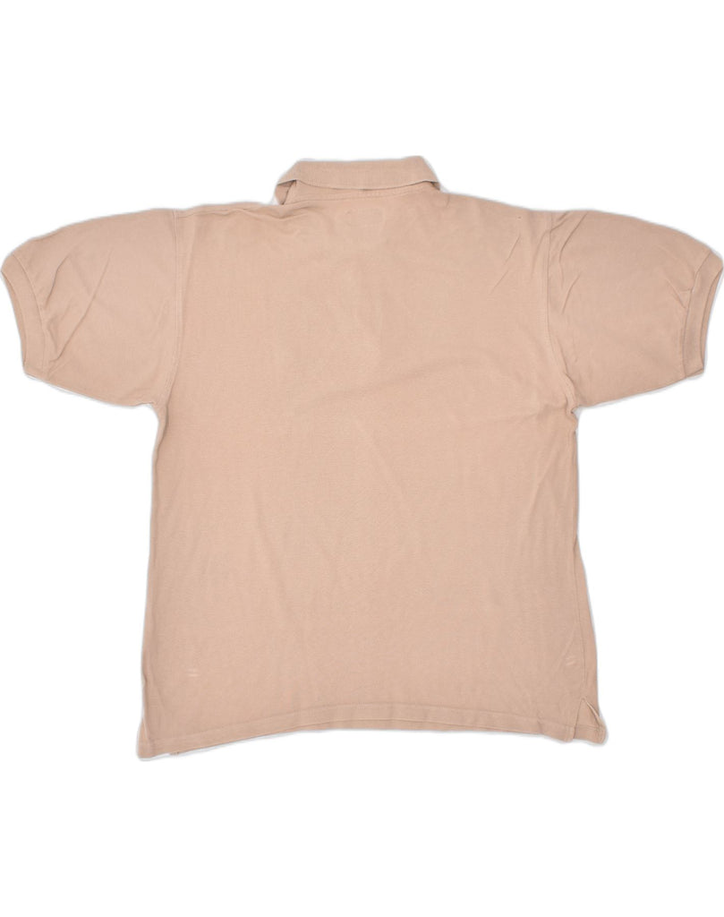 INVICTA Mens Polo Shirt Medium Beige Cotton | Vintage | Thrift | Second-Hand | Used Clothing | Messina Hembry 