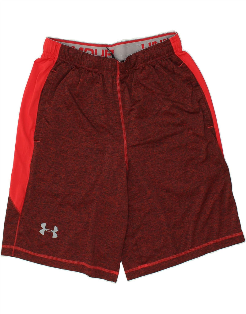 UNDER ARMOUR Mens Sport Shorts Medium Red Flecked | Vintage Under Armour | Thrift | Second-Hand Under Armour | Used Clothing | Messina Hembry 