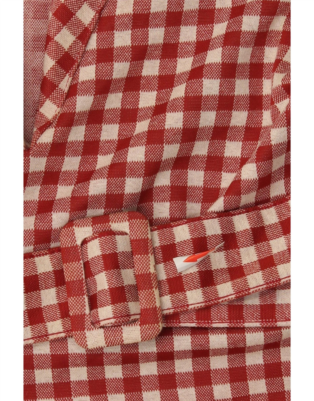 Zara Womens A-Line Dress UK 8 Small Red Gingham Polyester