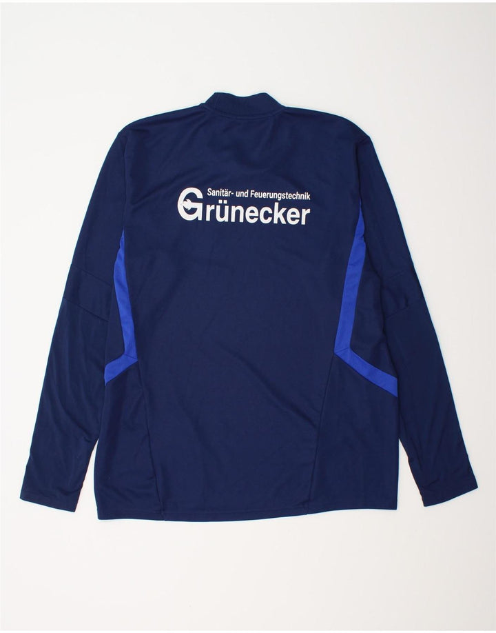 Adidas Mens Climacool Graphic Top Long Sleeve XL Navy Blue Polyester