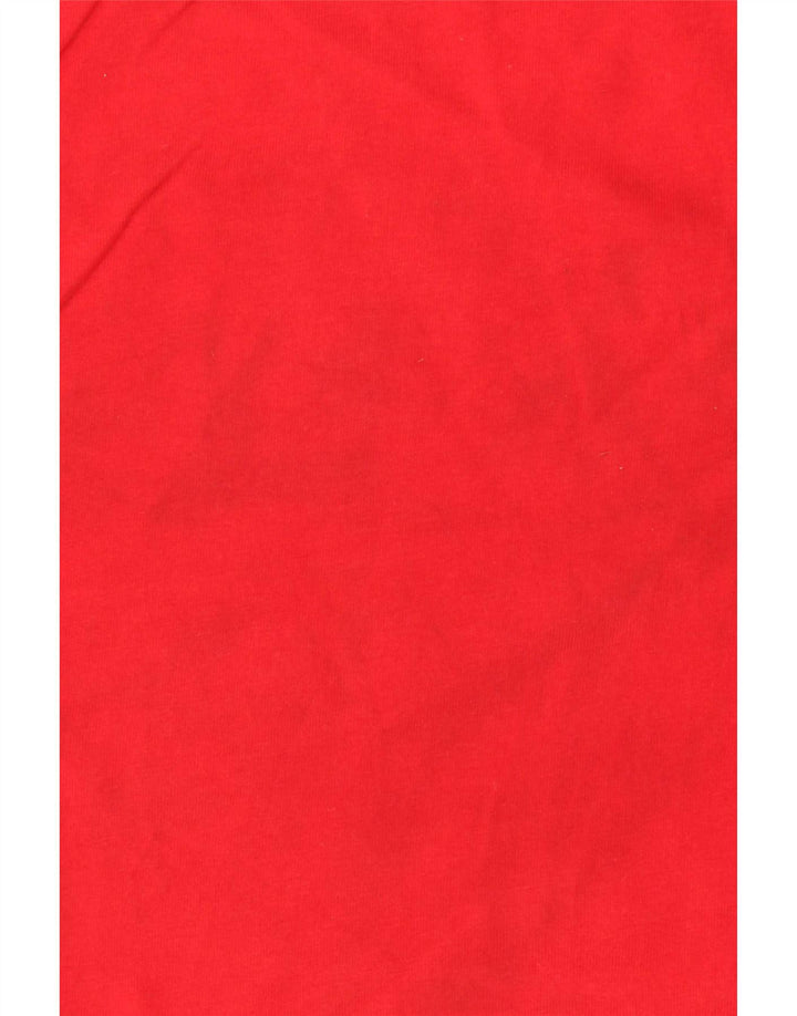 Adidas Mens T-Shirt Top Small Red Cotton