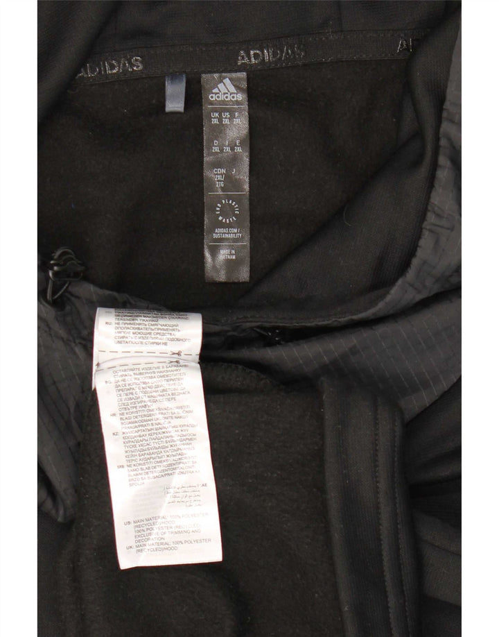 Adidas Mens Aeroready Hoodie Jumper 2XL Black Polyester