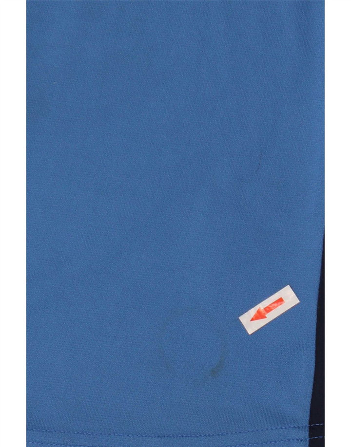 Nike Womens T-Shirt Top US 4/6 Small Blue Colourblock Polyester