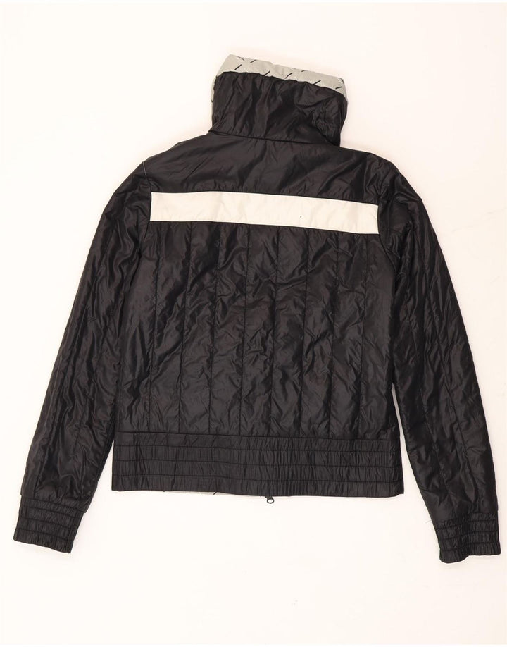 Nike Womens Reversible Jacket UK 8/10 Small Grey Geometric Nylon