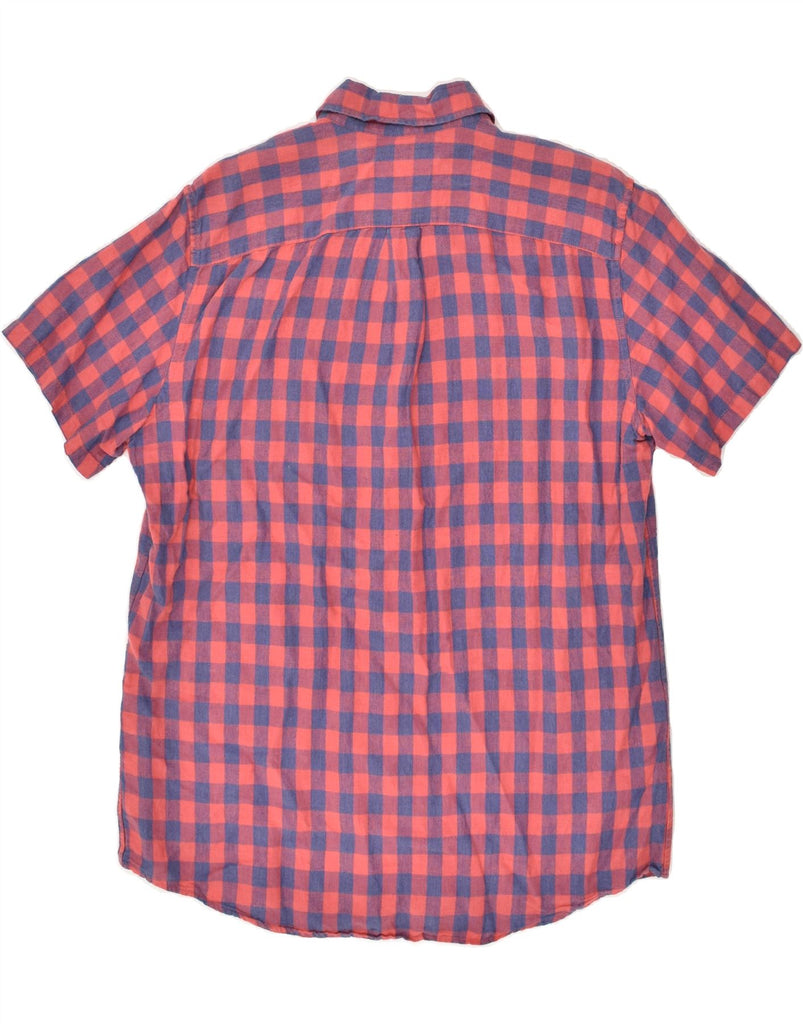 GAP Mens Standard Fit Short Sleeve Shirt Large Red Check Cotton | Vintage Gap | Thrift | Second-Hand Gap | Used Clothing | Messina Hembry 