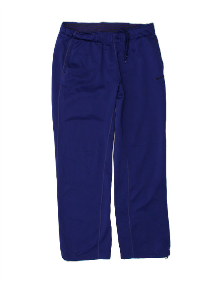 NIKE Womens Therma-Fit Tracksuit Trousers UK 14 Medium  Blue Polyester Vintage Nike and Second-Hand Nike from Messina Hembry 
