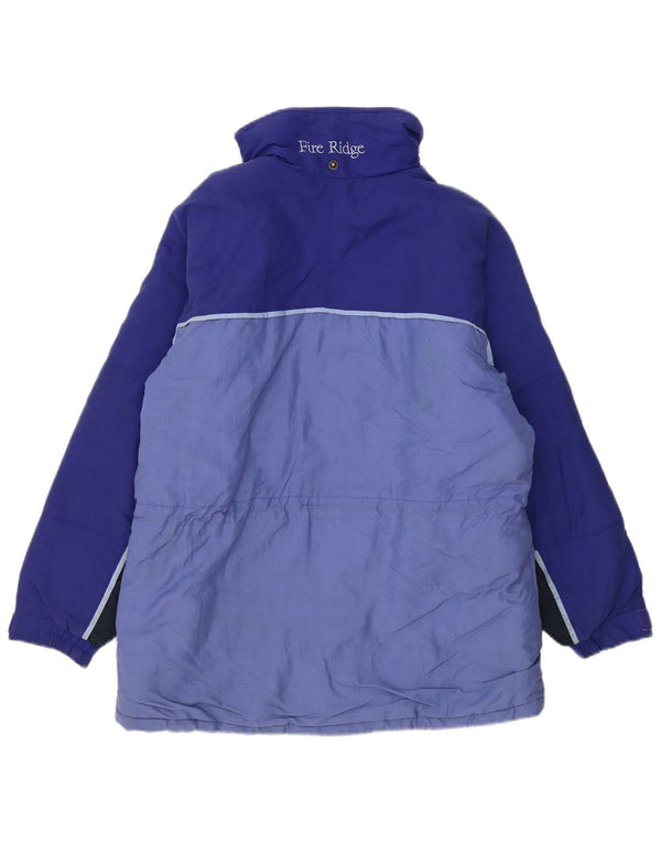 Columbia Boys Graphic Windbreaker Jacket 14-15 Years Blue Colourblock Nylon