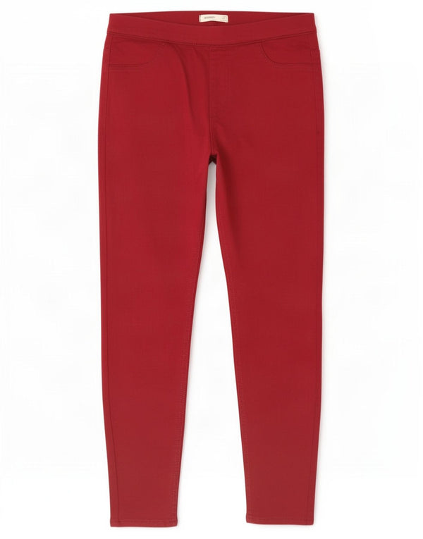 Marks & Spencer Womens Jegging Jeans UK 12 Medium W30 L26 Red Cotton