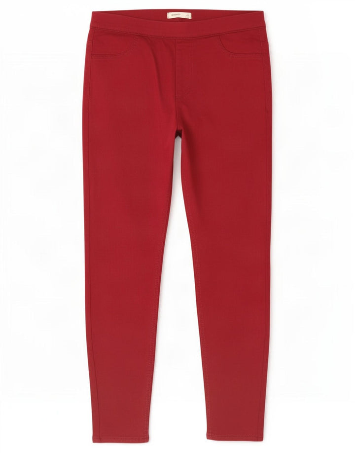 Marks & Spencer Womens Jegging Jeans UK 12 Medium W30 L26 Red Cotton