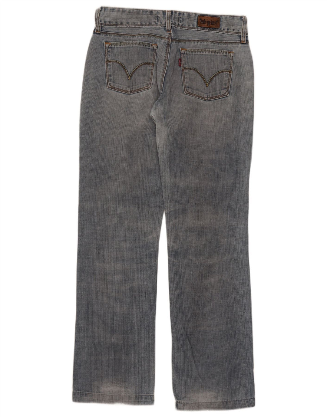 Levi's Womens 570 Straight Jeans W30 L31 Blue Cotton