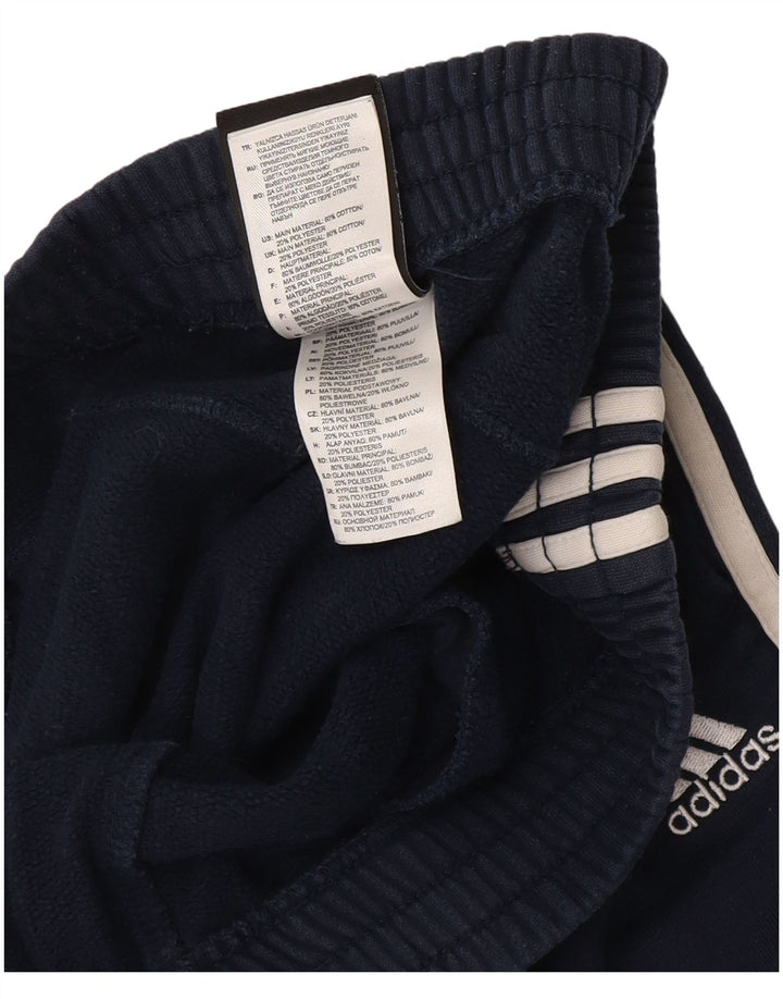 Adidas Mens Tracksuit Trousers Joggers Medium  Navy Blue Cotton