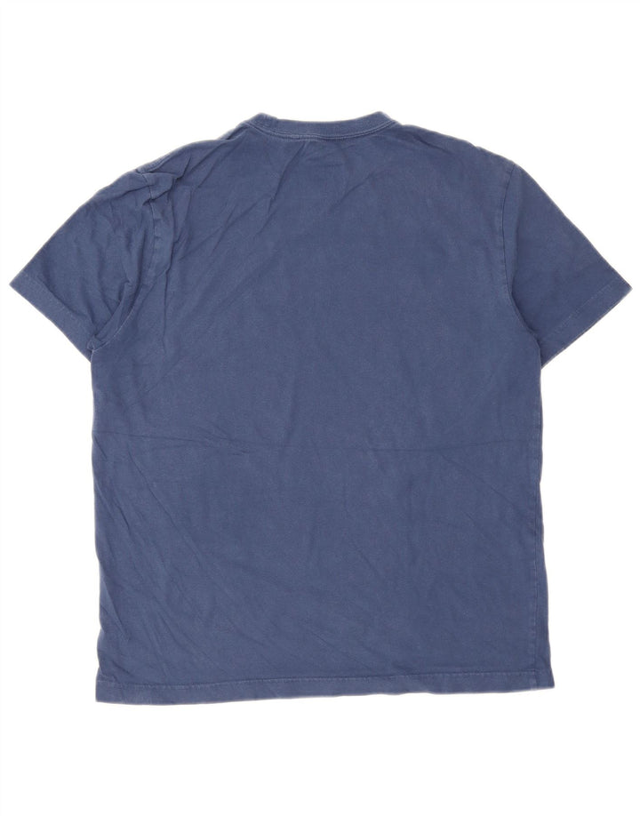 Hurley Mens Graphic T-Shirt Top Medium Navy Blue Cotton