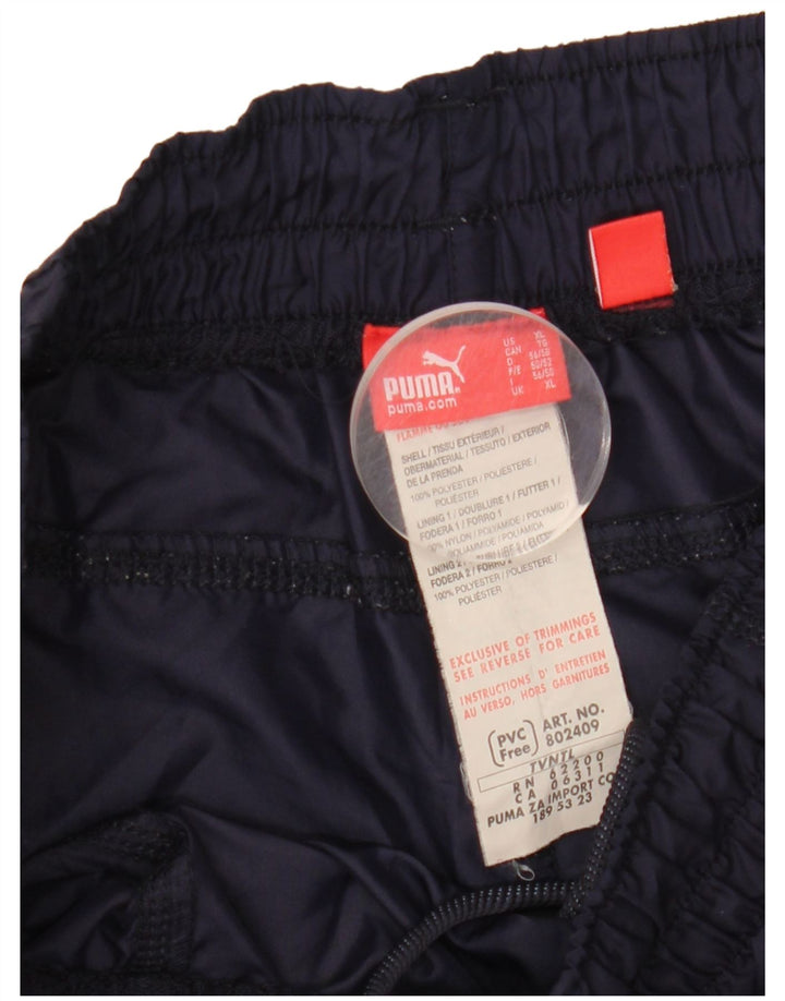 PUMA Mens Bermuda Sport Shorts XL Navy Blue Polyester