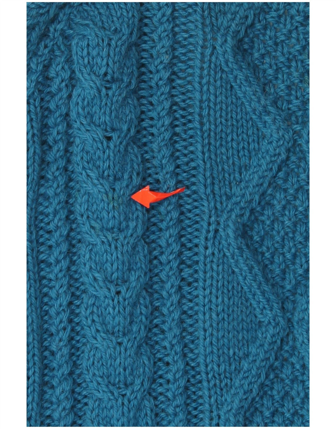 VINTAGE Womens 3/4 Sleeve Cardigan Sweater UK 16 Large Blue