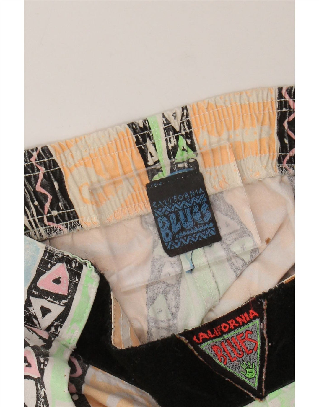 Blues Womens High Waist Tapered Trousers W34 L31 Multicoloured Geometric