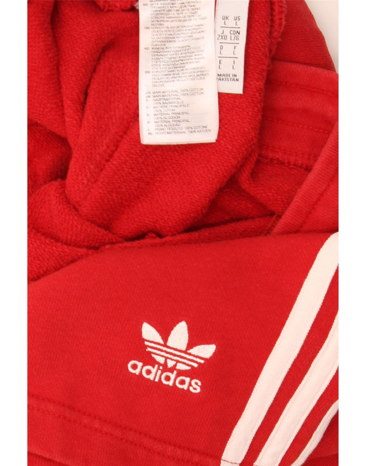 Adidas Mens Sport Shorts Large Red Cotton