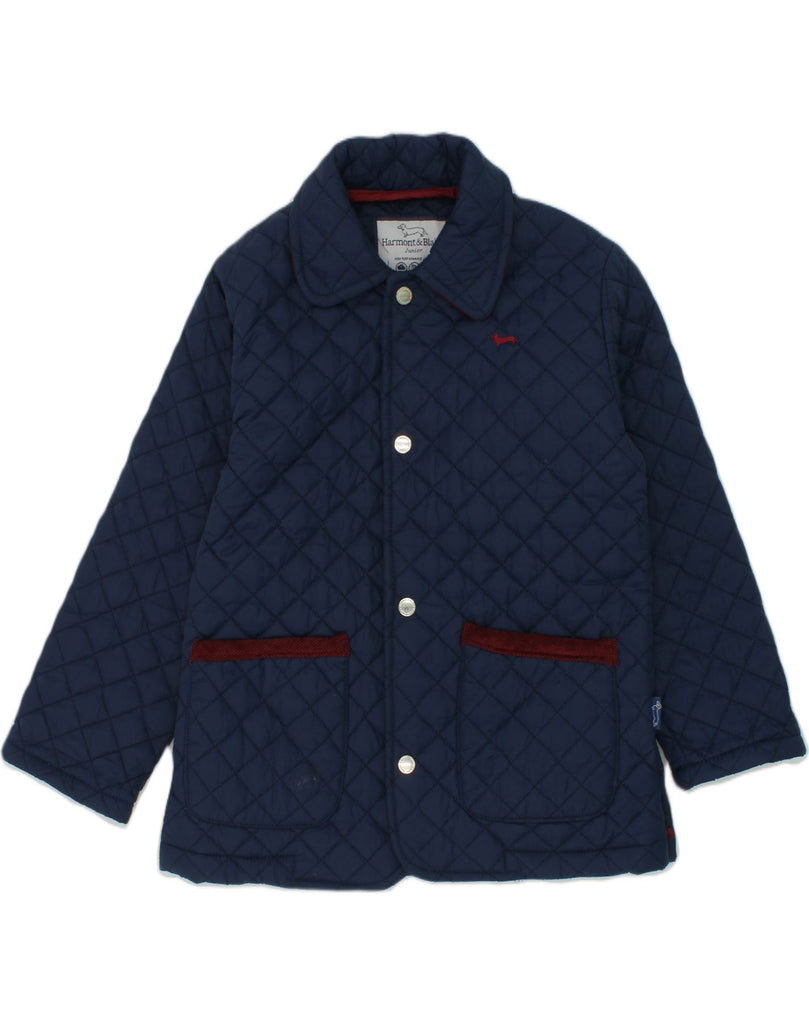 HARMONT & BLAINE Boys Quilted Jacket 5-6 Years Navy Blue Polyester | Vintage Harmont & Blaine | Thrift | Second-Hand Harmont & Blaine | Used Clothing | Messina Hembry 