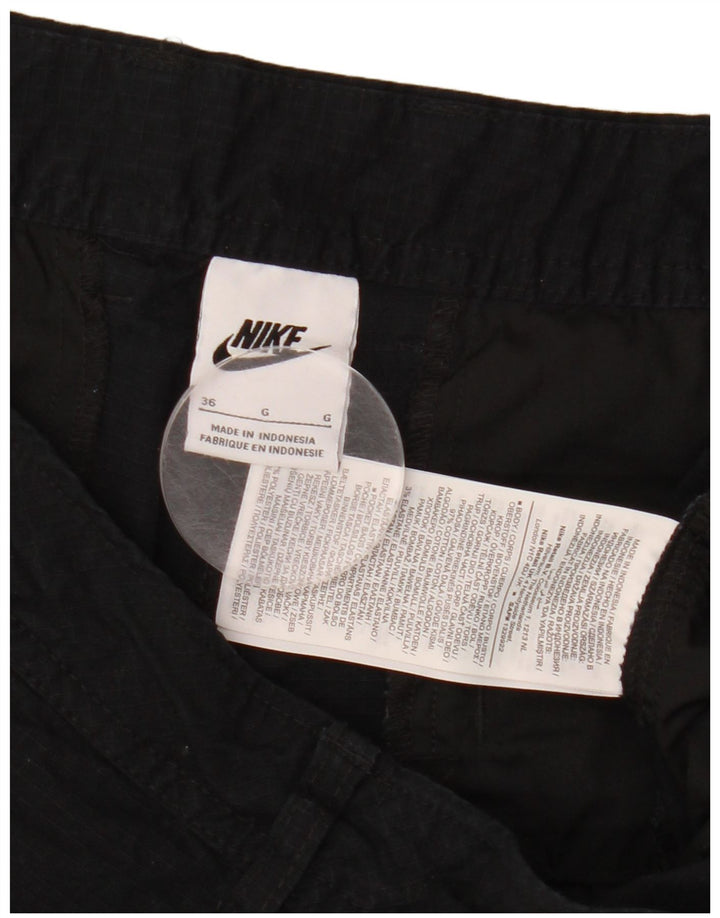 Nike Mens Cargo Shorts W36 Large Black Cotton