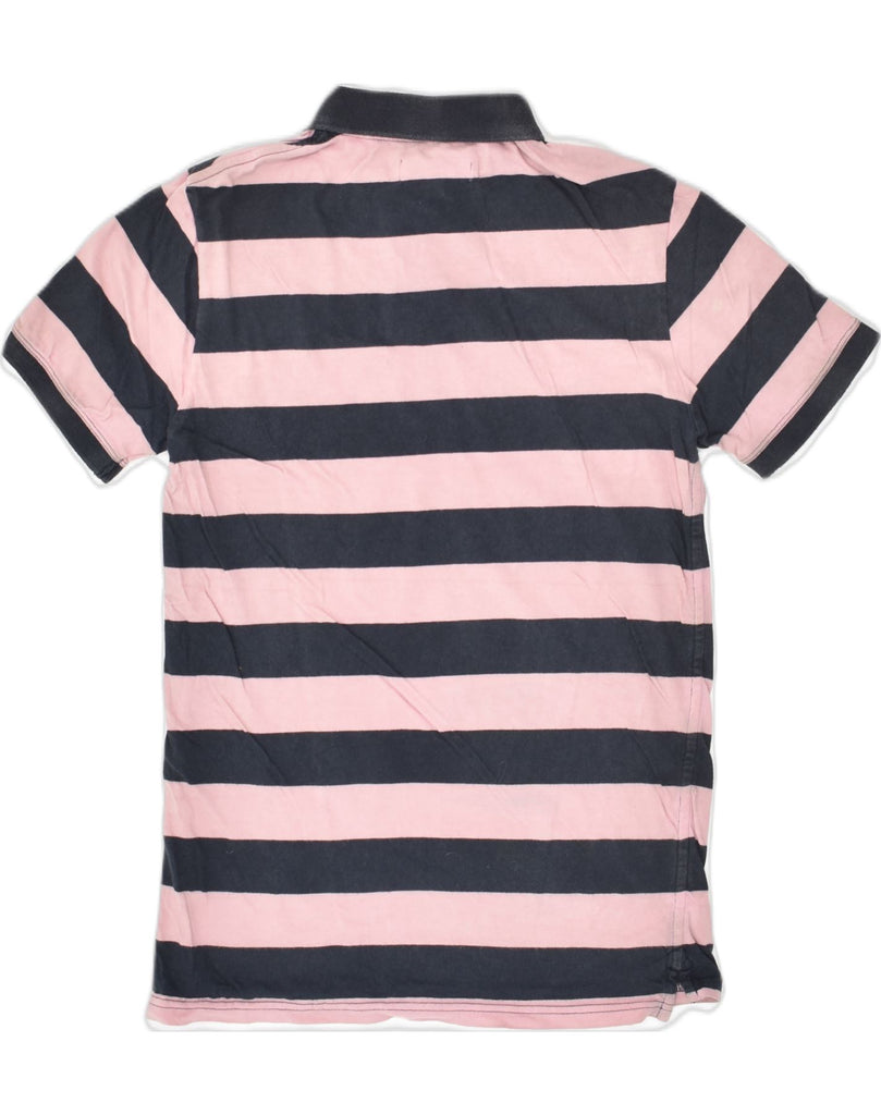 JACK WILLS Mens Polo Shirt XS Pink Striped Cotton | Vintage Jack Wills | Thrift | Second-Hand Jack Wills | Used Clothing | Messina Hembry 