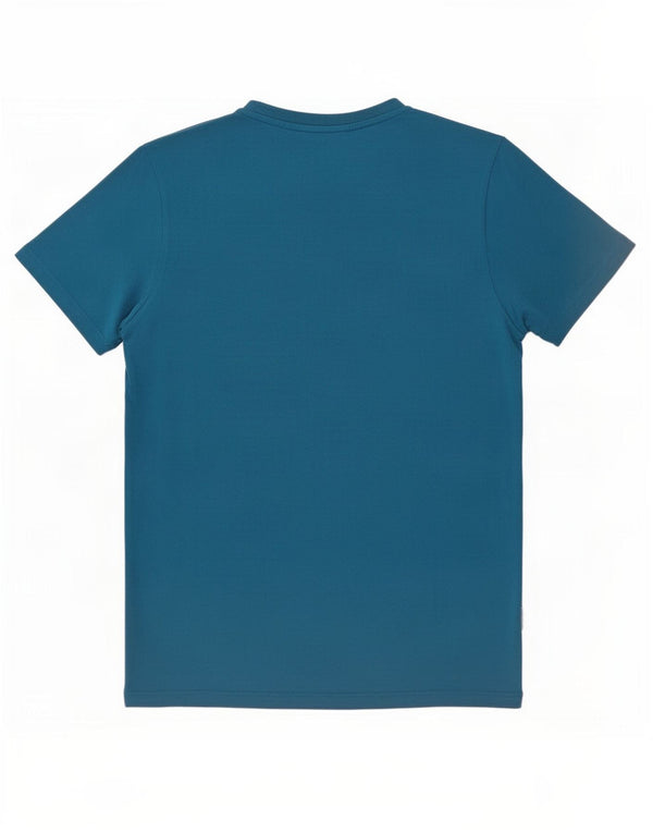 Napapijri Mens Geographic Graphic T-Shirt Top Medium Blue