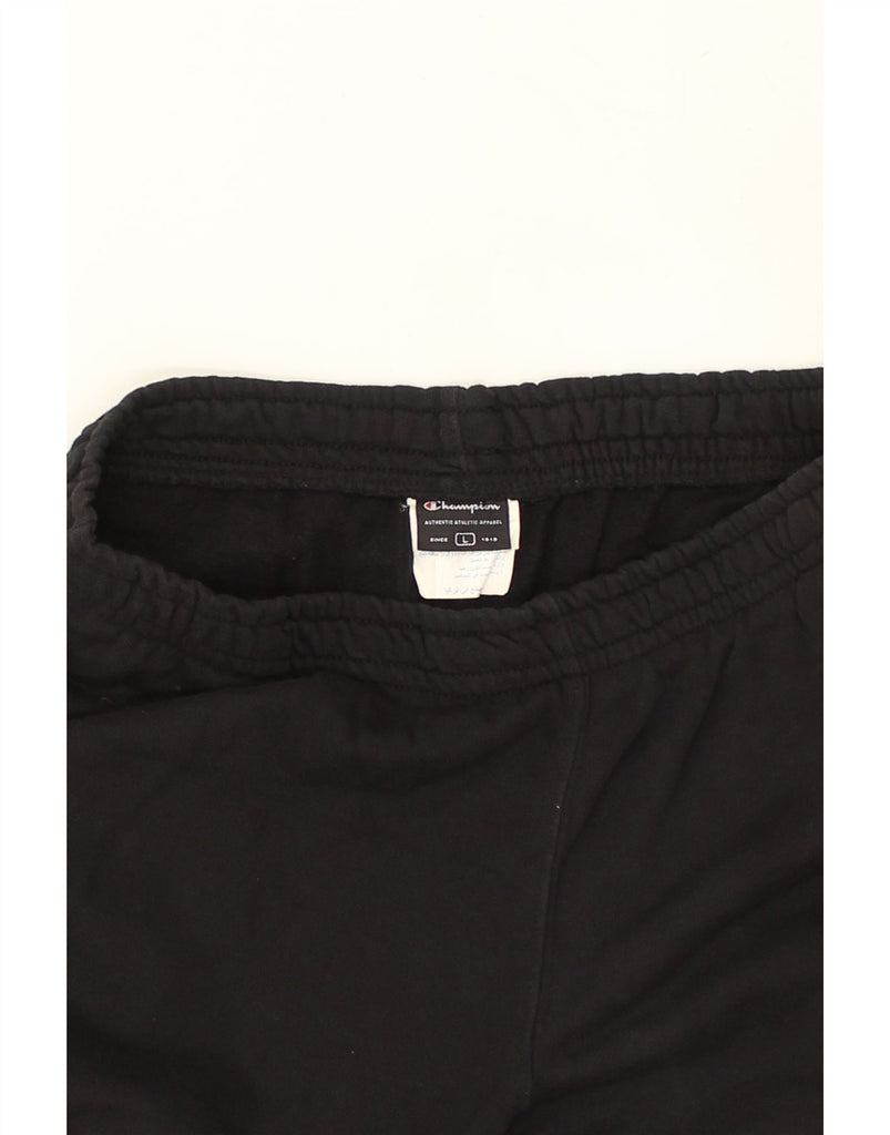 CHAMPION Mens Tracksuit Trousers Large Black | Vintage Champion | Thrift | Second-Hand Champion | Used Clothing | Messina Hembry 