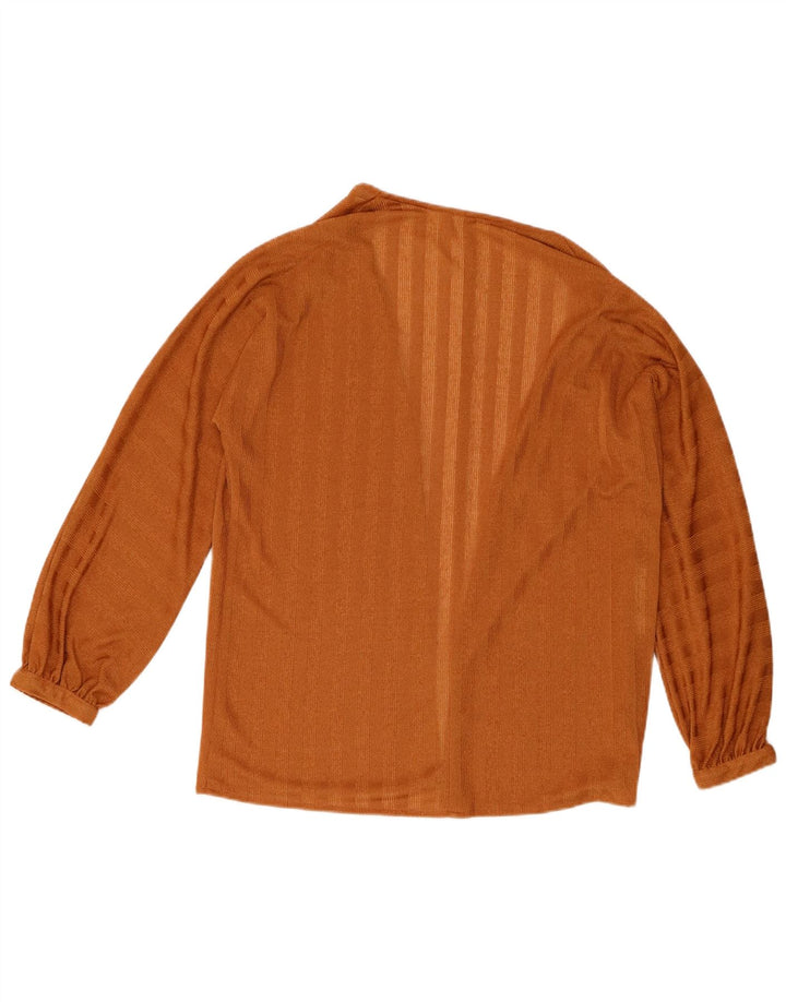 Tris Womens Oversized Cardigan Top UK 10 Small Brown Striped
