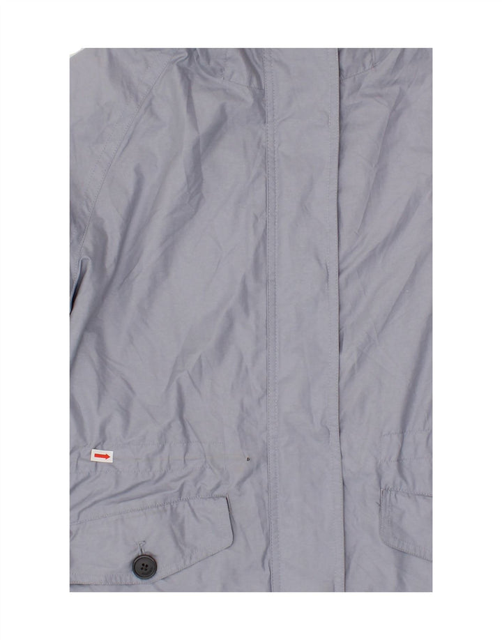 ROHAN Womens Hooded Rain Jacket UK 14 Medium Grey Polyester Vintage Rohan and Second-Hand Rohan from Messina Hembry 