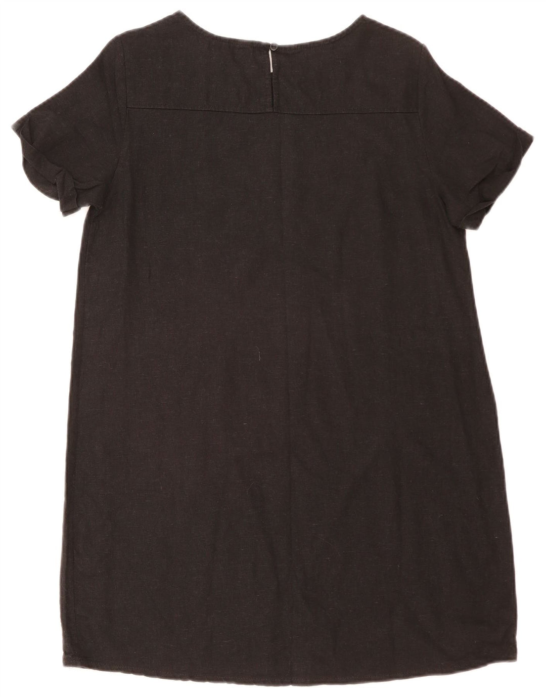 Lipsy Womens Shift Dress UK 12 Medium Black Linen