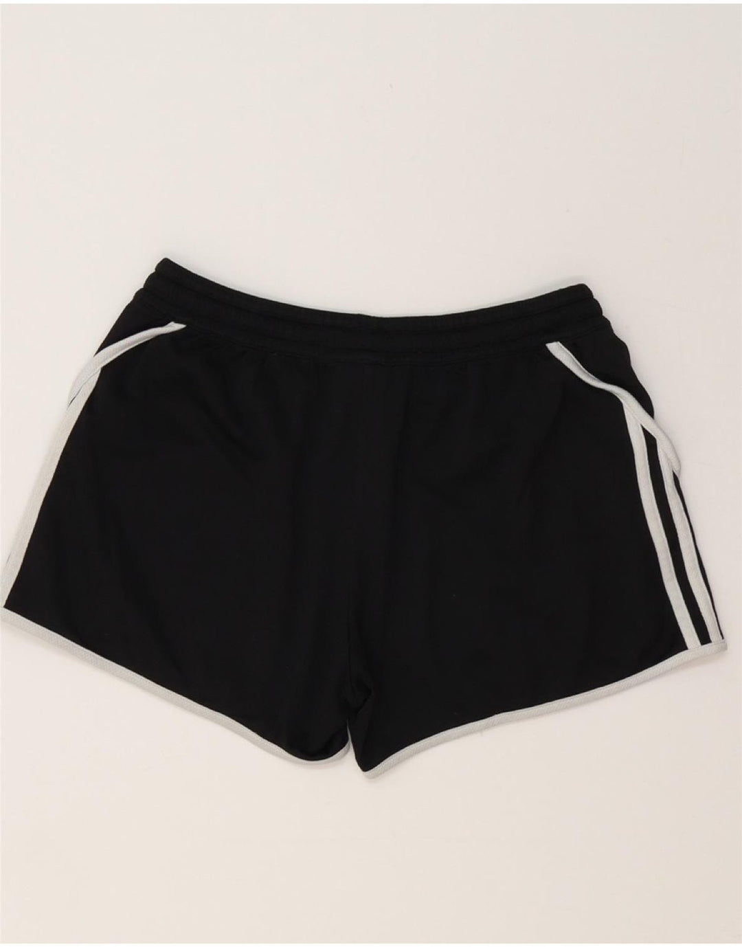 ADIDAS Womens Sport Shorts UK 10 Small Black Polyester