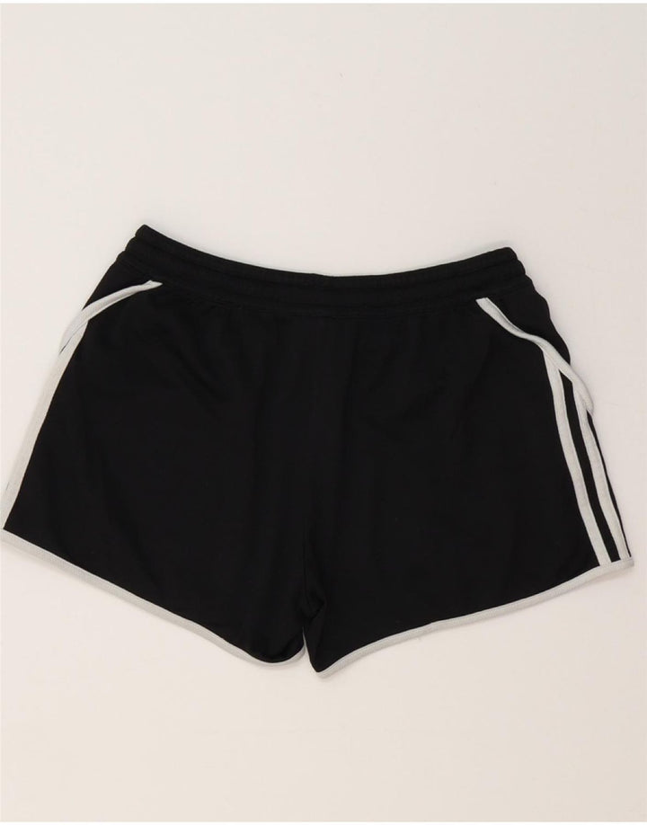 ADIDAS Womens Sport Shorts UK 10 Small Black Polyester