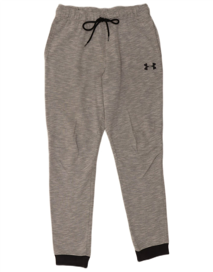 UNDER ARMOUR Mens Cold Gear Tracksuit Trousers Joggers Large  Grey Flecked