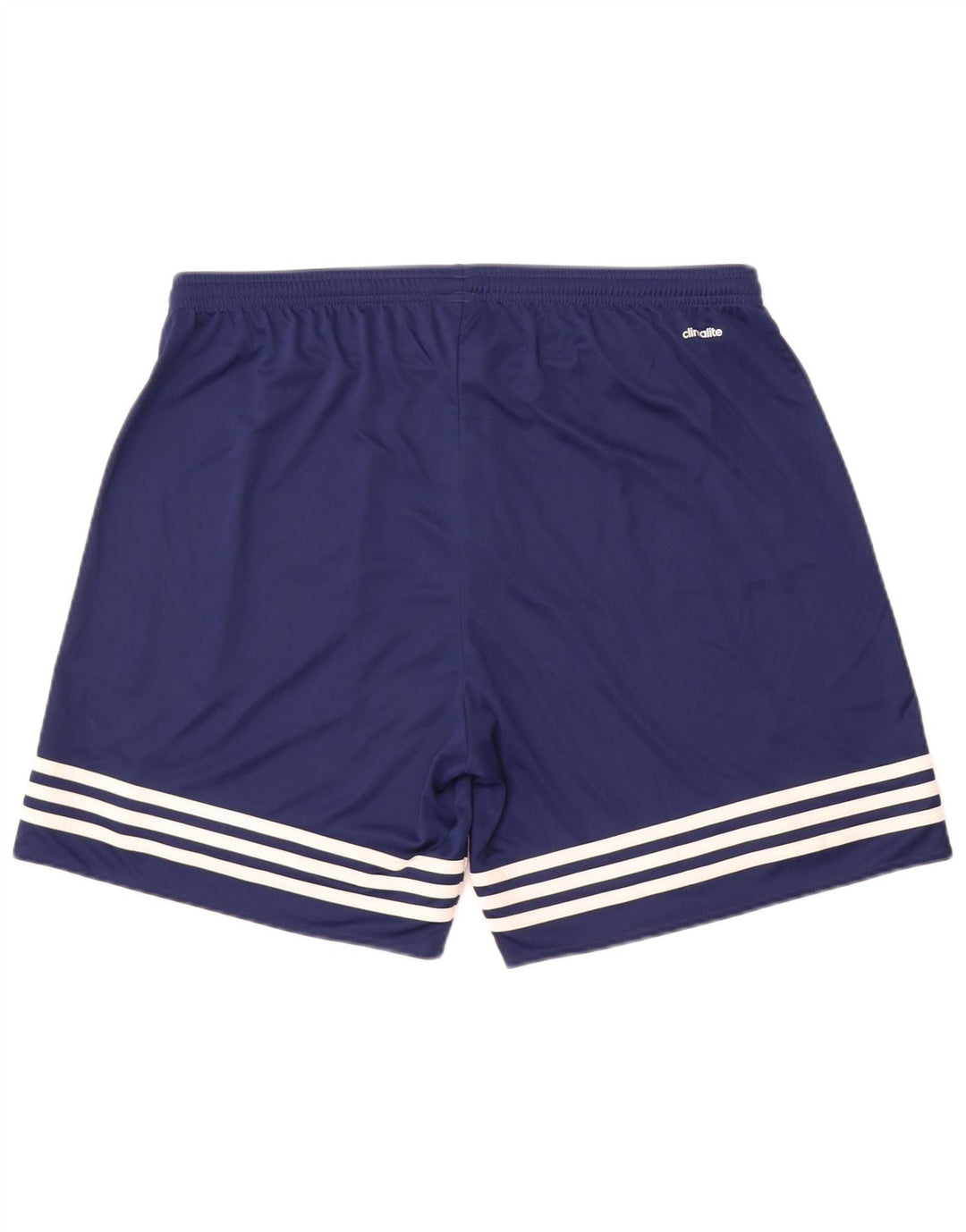 Adidas Mens Climalite Sport Shorts XL Navy Blue Striped Polyester