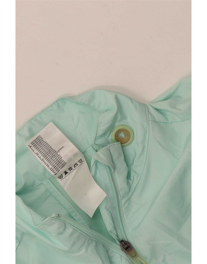 Adidas Womens Tracksuit Top Jacket UK 12 Medium Green Polyester Sports