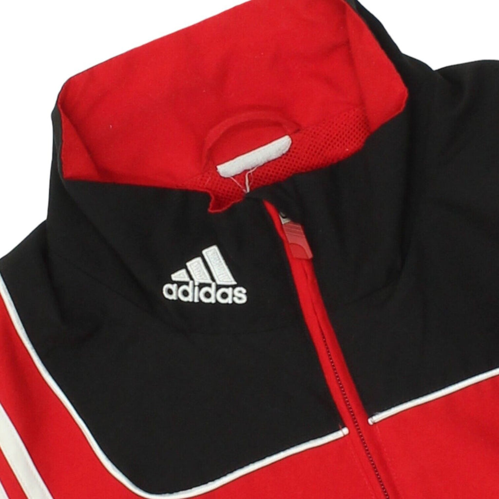 Adidas Mens Red Tracksuit Top Jacket | Vintage Sportswear Activewear Coat VTG | Vintage Messina Hembry | Thrift | Second-Hand Messina Hembry | Used Clothing | Messina Hembry 