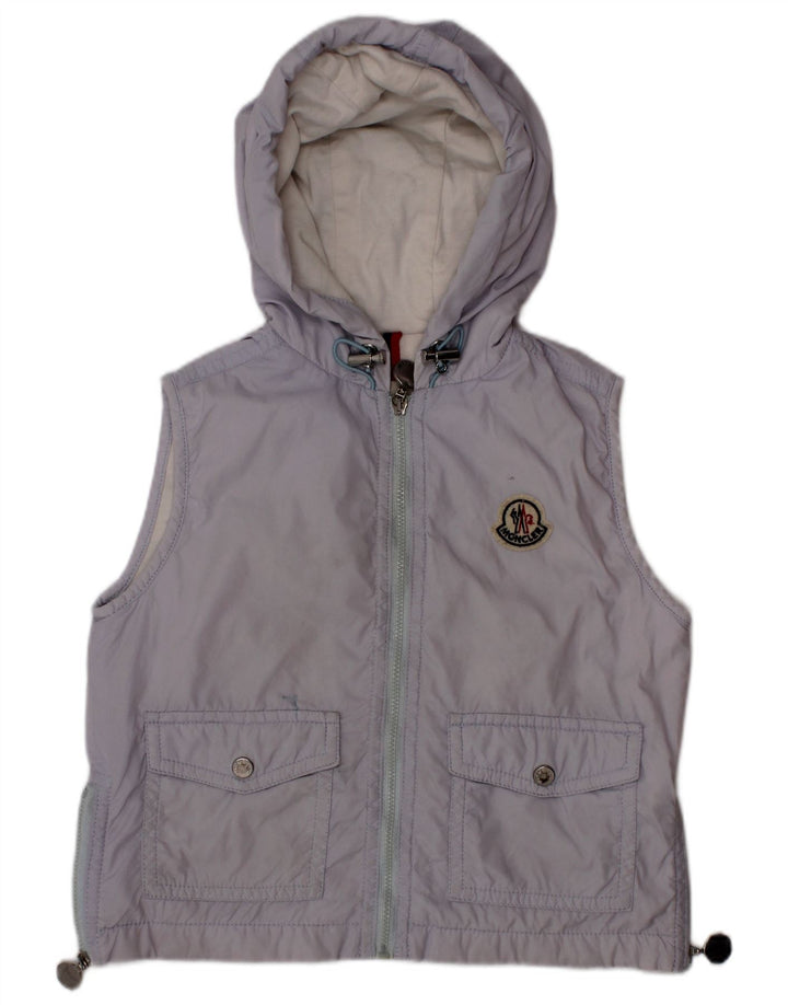 Moncler Boys Hooded Gilet 2-3 Years Blue Polyamide