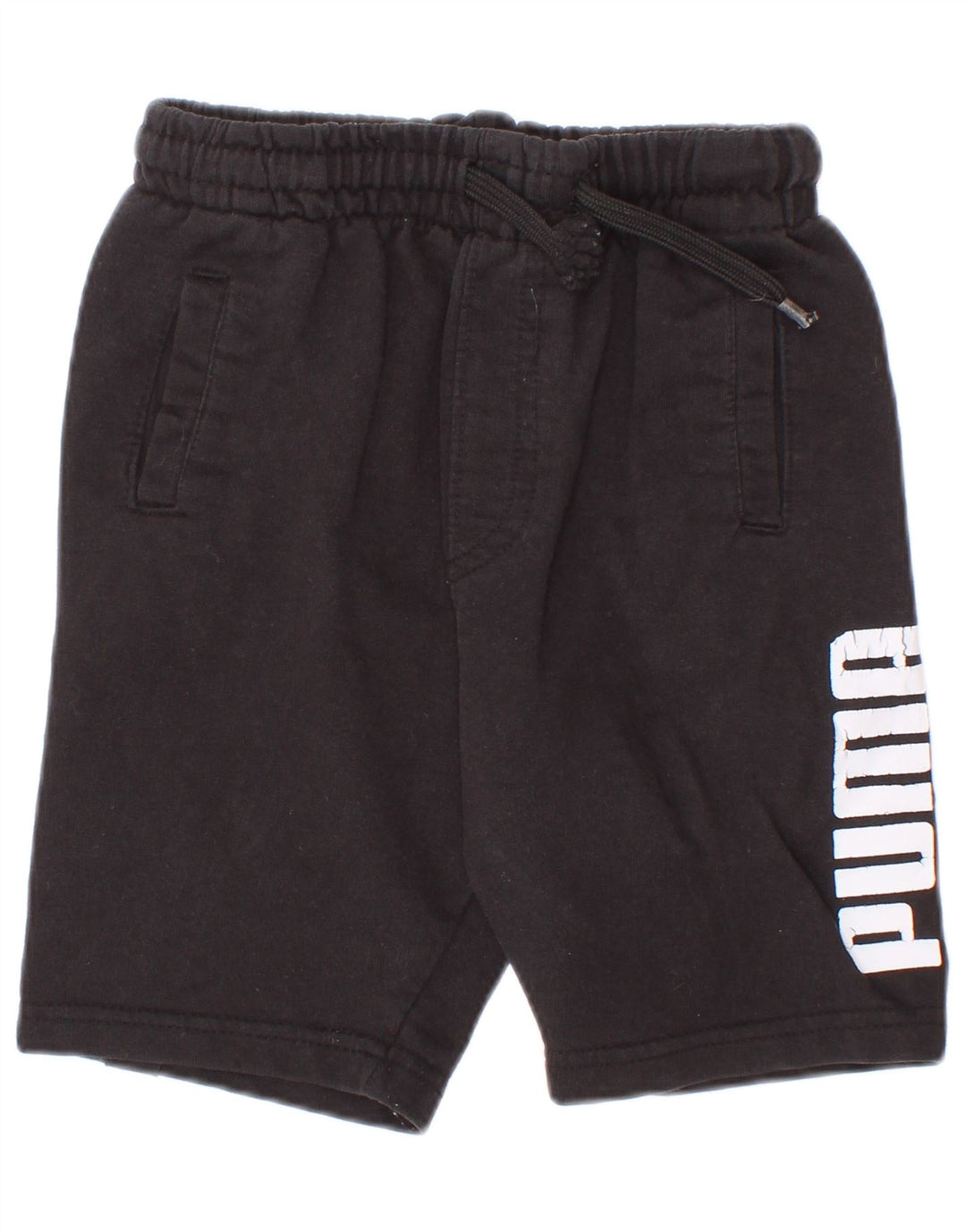 Puma Boys Graphic Sport Shorts 4-5 Years Black Cotton