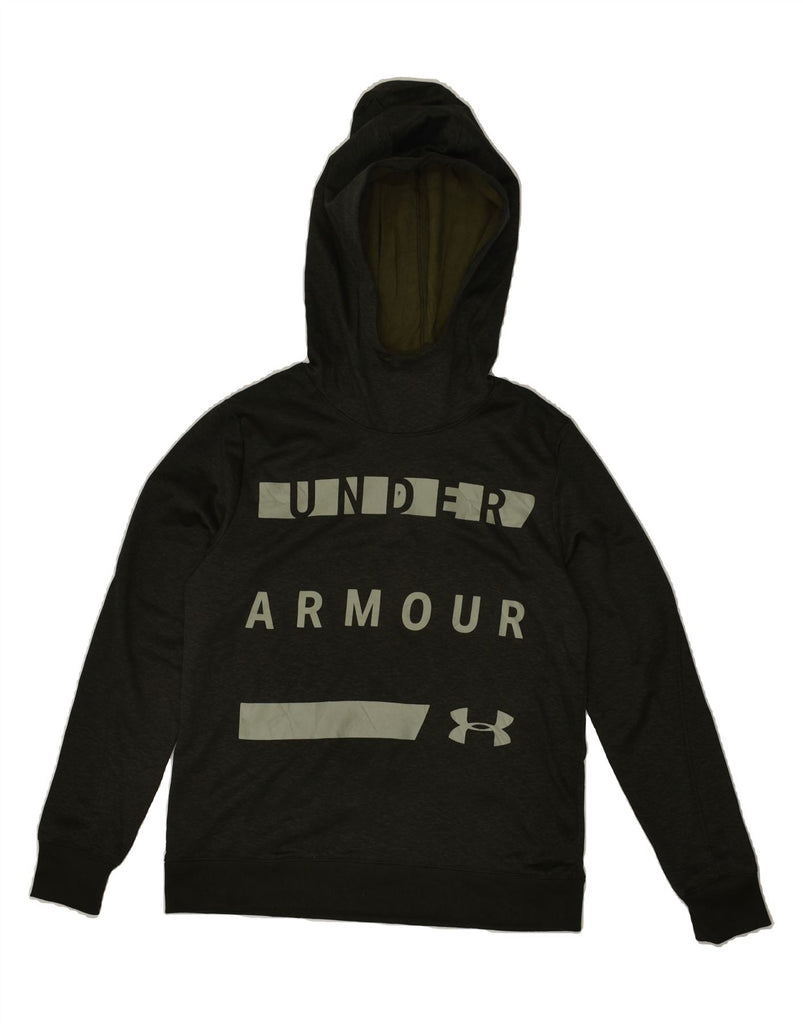 UNDER ARMOUR Mens Graphic Hoodie Jumper Small Khaki | Vintage Under Armour | Thrift | Second-Hand Under Armour | Used Clothing | Messina Hembry 