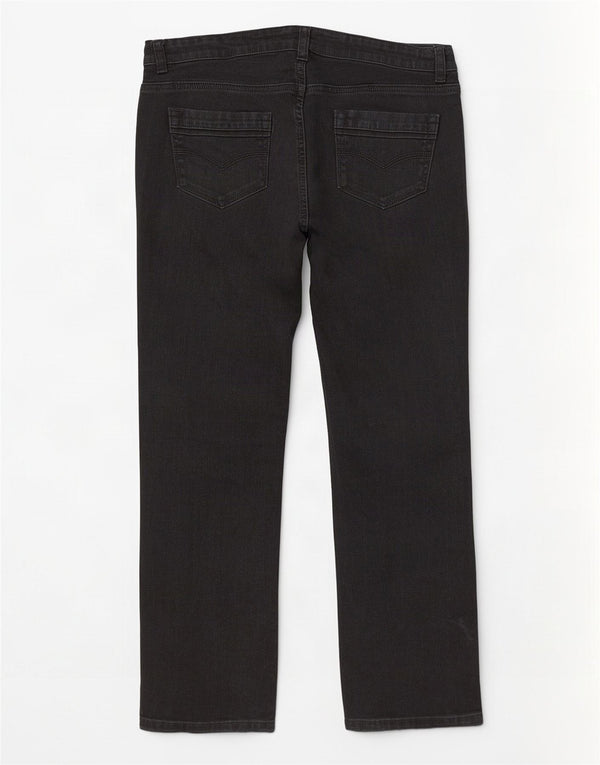 Marks & Spencer Womens Short Bootcut Jeans UK 12 Medium W34 L27 Black