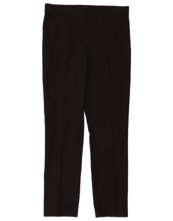 Marks & Spencer Boys Straight Chino Trousers 12-13 Years W30 L27 Black