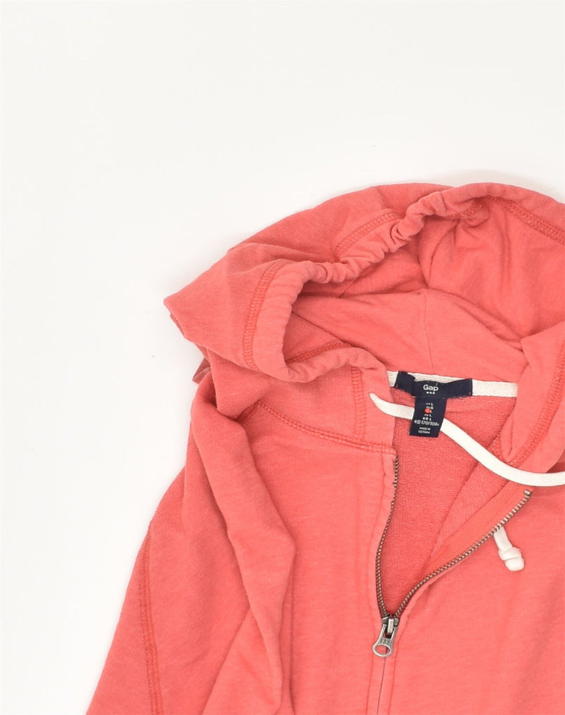 GAP Womens Zip Hoodie Sweater UK 16 Large Pink Cotton | Vintage Gap | Thrift | Second-Hand Gap | Used Clothing | Messina Hembry 