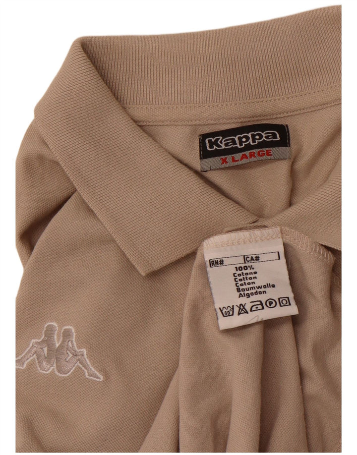 KAPPA Mens Polo Shirt XL Brown Cotton
