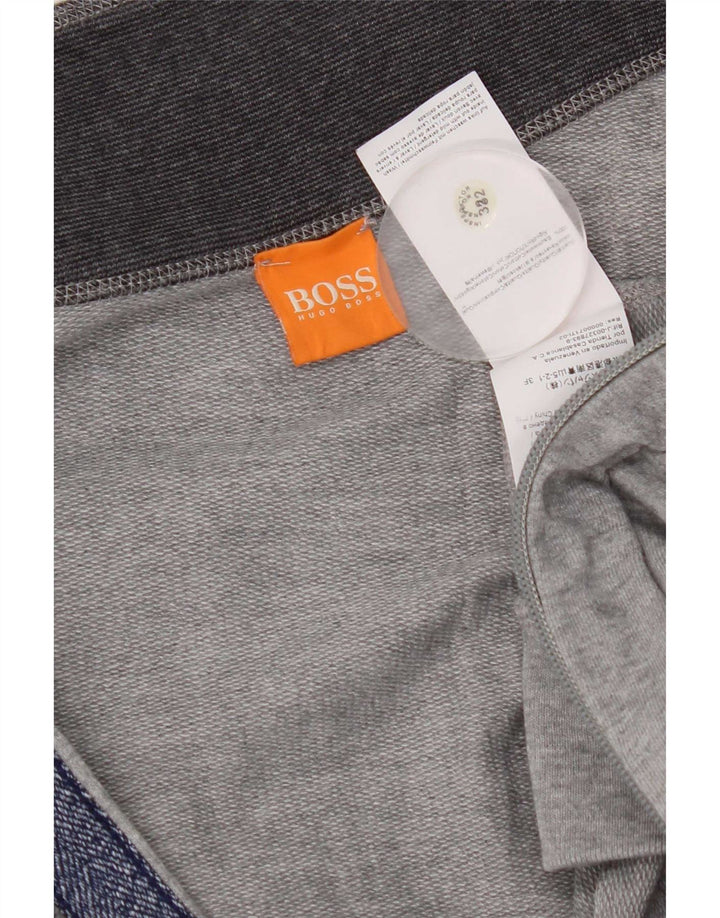 Hugo Boss Mens Tracksuit Top Jacket XL Grey Cotton
