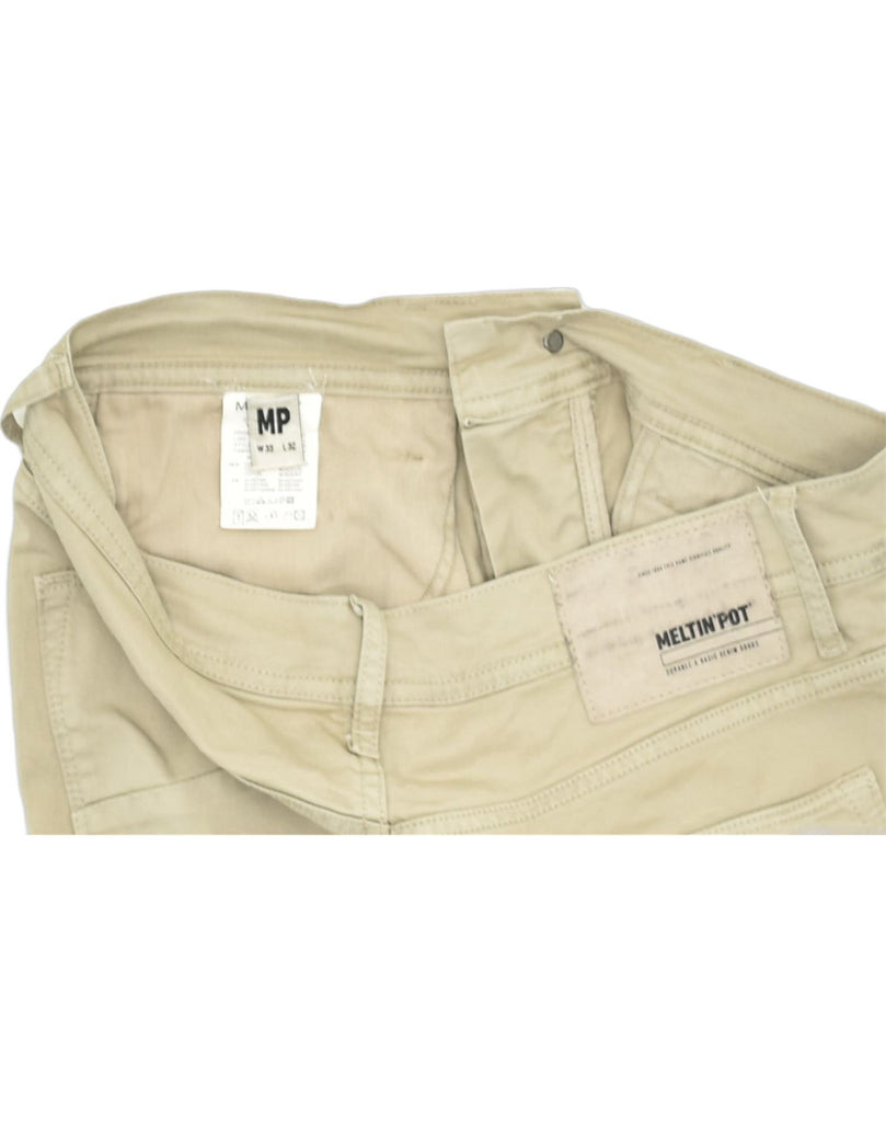 MELTIN' POT Mens Slim Jeans W33 L32 Beige Cotton | Vintage | Thrift | Second-Hand | Used Clothing | Messina Hembry 