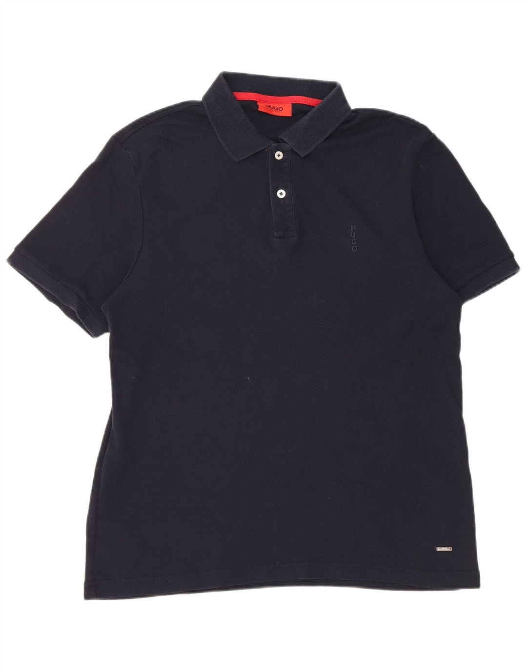 Hugo Boss Mens Polo Shirt XL Navy Blue Cotton