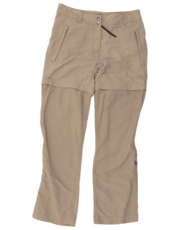 The North Face Womens Hiking Trousers US 8 Medium W32 L30 Khaki Nylon