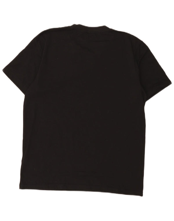 Reebok Mens T-Shirt Top Large Black Cotton