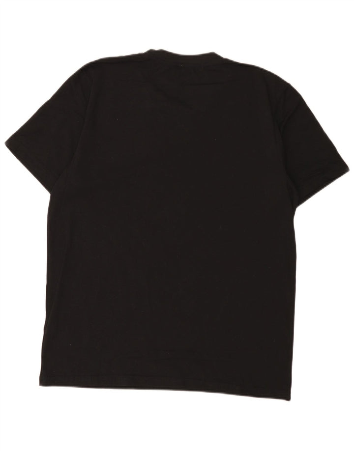 Reebok Mens T-Shirt Top Large Black Cotton