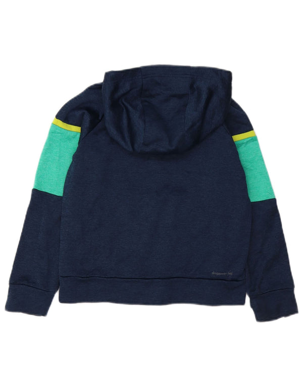 RUSSELL ATHLETIC Boys Hoodie Jumper 7-8 Years Medium  Navy Blue
